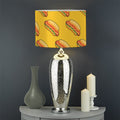 Colorful Hot Dog Pattern Print Drum Lamp Shade