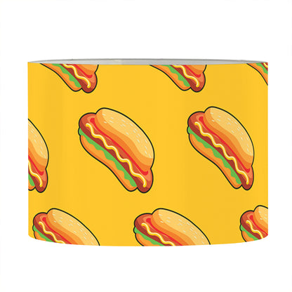 Colorful Hot Dog Pattern Print Drum Lamp Shade