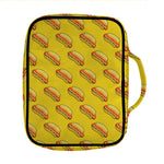 Colorful Hot Dog Pattern Print Front Pocket Bible Bag
