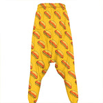 Colorful Hot Dog Pattern Print Hammer Pants