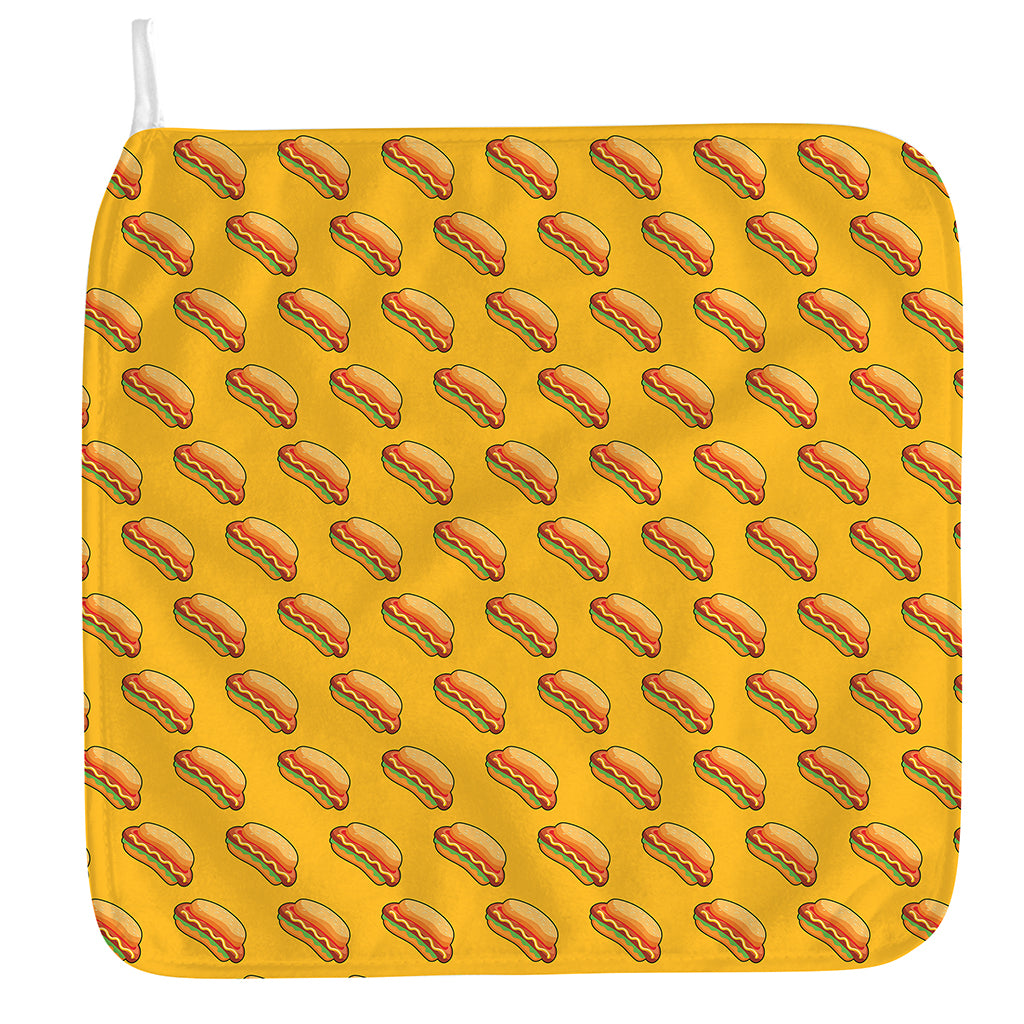 Colorful Hot Dog Pattern Print Hand Towel