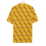 Colorful Hot Dog Pattern Print Hawaiian Shirt