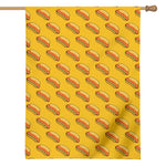 Colorful Hot Dog Pattern Print House Flag