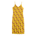 Colorful Hot Dog Pattern Print Jersey Midi Cami Dress
