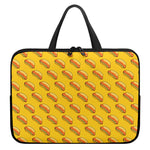 Colorful Hot Dog Pattern Print Laptop Sleeve With Handle