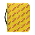 Colorful Hot Dog Pattern Print Leather Bible Cover