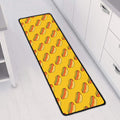 Colorful Hot Dog Pattern Print Long Kitchen Mat