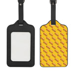 Colorful Hot Dog Pattern Print Luggage Tag