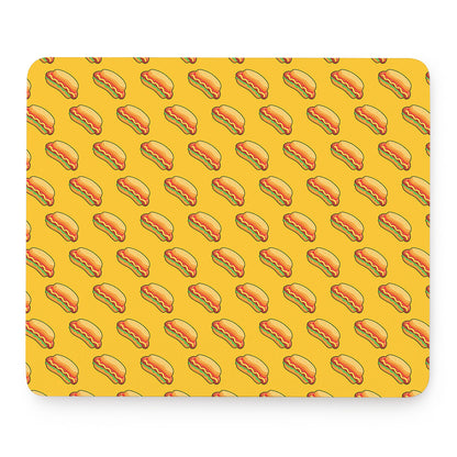 Colorful Hot Dog Pattern Print Mouse Pad