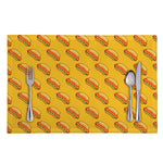 Colorful Hot Dog Pattern Print Placemat