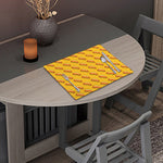 Colorful Hot Dog Pattern Print Placemat