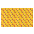 Colorful Hot Dog Pattern Print Polyester Doormat