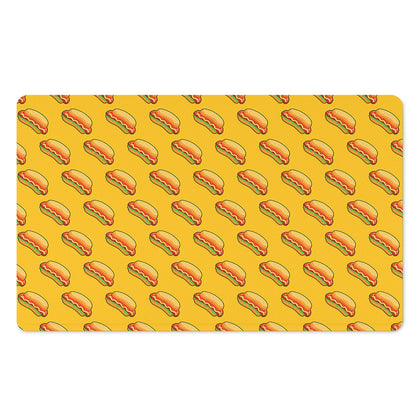 Colorful Hot Dog Pattern Print Polyester Doormat
