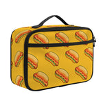 Colorful Hot Dog Pattern Print Portable Lunch Bag