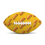 Colorful Hot Dog Pattern Print Rugby Ball