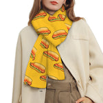 Colorful Hot Dog Pattern Print Scarf