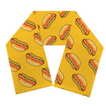 Colorful Hot Dog Pattern Print Scarf