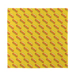 Colorful Hot Dog Pattern Print Silk Bandana