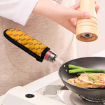 Colorful Hot Dog Pattern Print Skillet Handle Cover