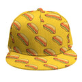 Colorful Hot Dog Pattern Print Snapback Cap