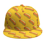 Colorful Hot Dog Pattern Print Snapback Cap