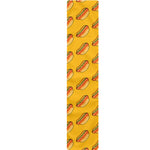 Colorful Hot Dog Pattern Print Table Runner