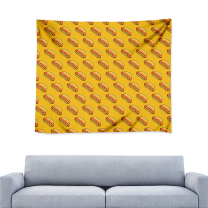 Colorful Hot Dog Pattern Print Tapestry