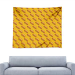 Colorful Hot Dog Pattern Print Tapestry