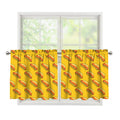 Colorful Hot Dog Pattern Print Tier Curtains