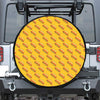 Colorful Hot Dog Pattern Print Tire Cover