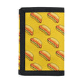 Colorful Hot Dog Pattern Print Trifold Wallet