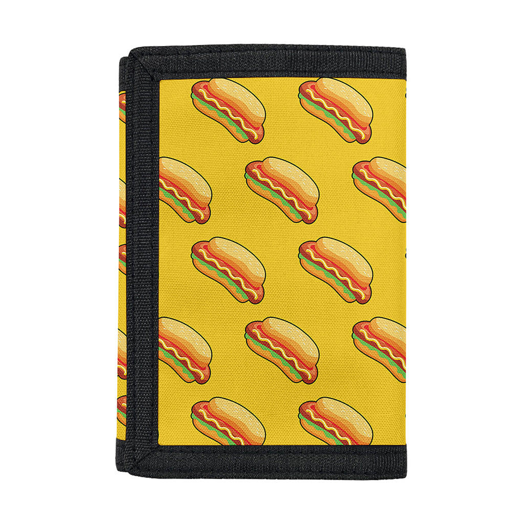 Colorful Hot Dog Pattern Print Trifold Wallet