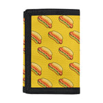 Colorful Hot Dog Pattern Print Trifold Wallet