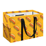 Colorful Hot Dog Pattern Print Utility Tote Bag