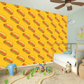 Colorful Hot Dog Pattern Print Wall Sticker