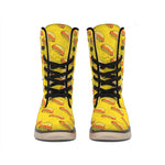 Colorful Hot Dog Pattern Print Winter Boots