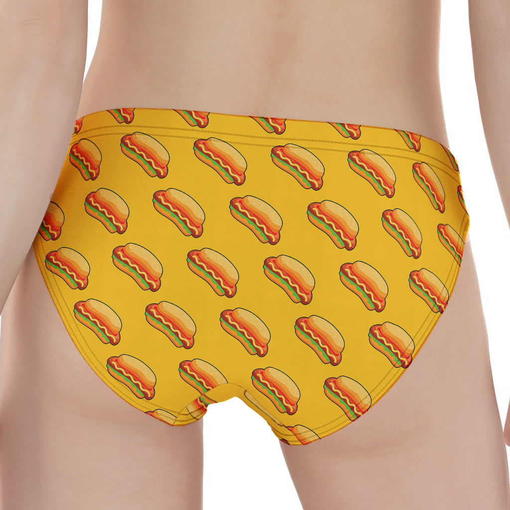 Colorful Hot Dog Pattern Print Women's Panties