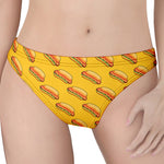 Colorful Hot Dog Pattern Print Women's Thong