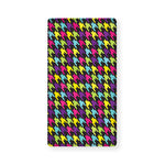 Colorful Houndstooth Pattern Print Baby Crib Sheet