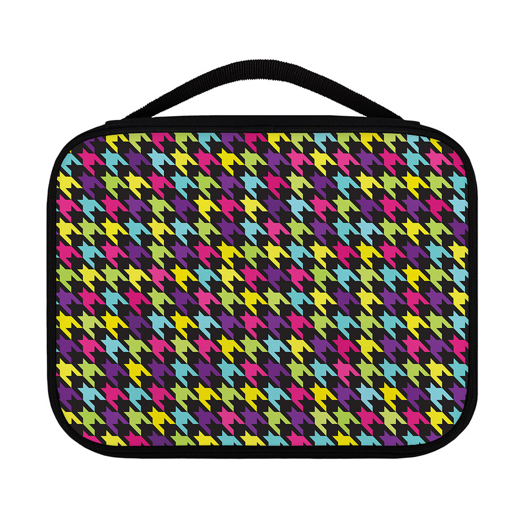 Colorful Houndstooth Pattern Print Classic Bible Case