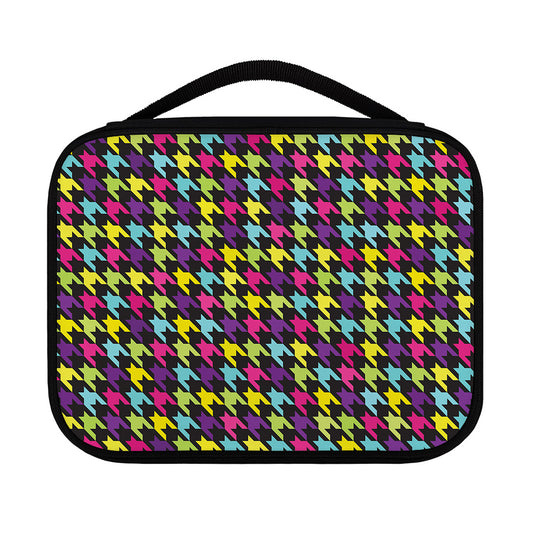 Colorful Houndstooth Pattern Print Classic Bible Case