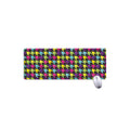 Colorful Houndstooth Pattern Print Extended Mouse Pad