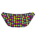 Colorful Houndstooth Pattern Print Fanny Pack