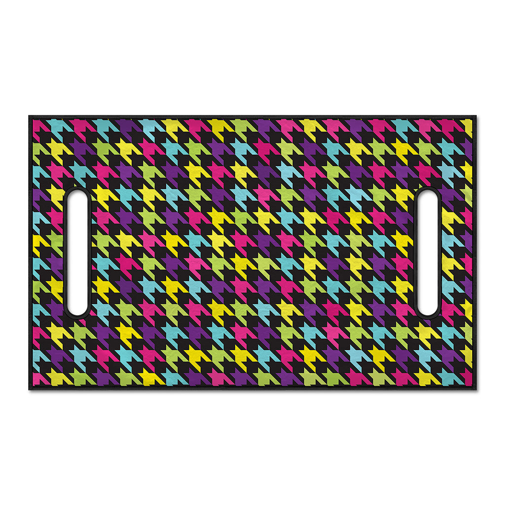 Colorful Houndstooth Pattern Print Golf Cart Seat Cover