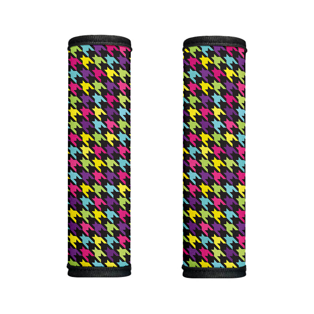 Colorful Houndstooth Pattern Print Handle Covers