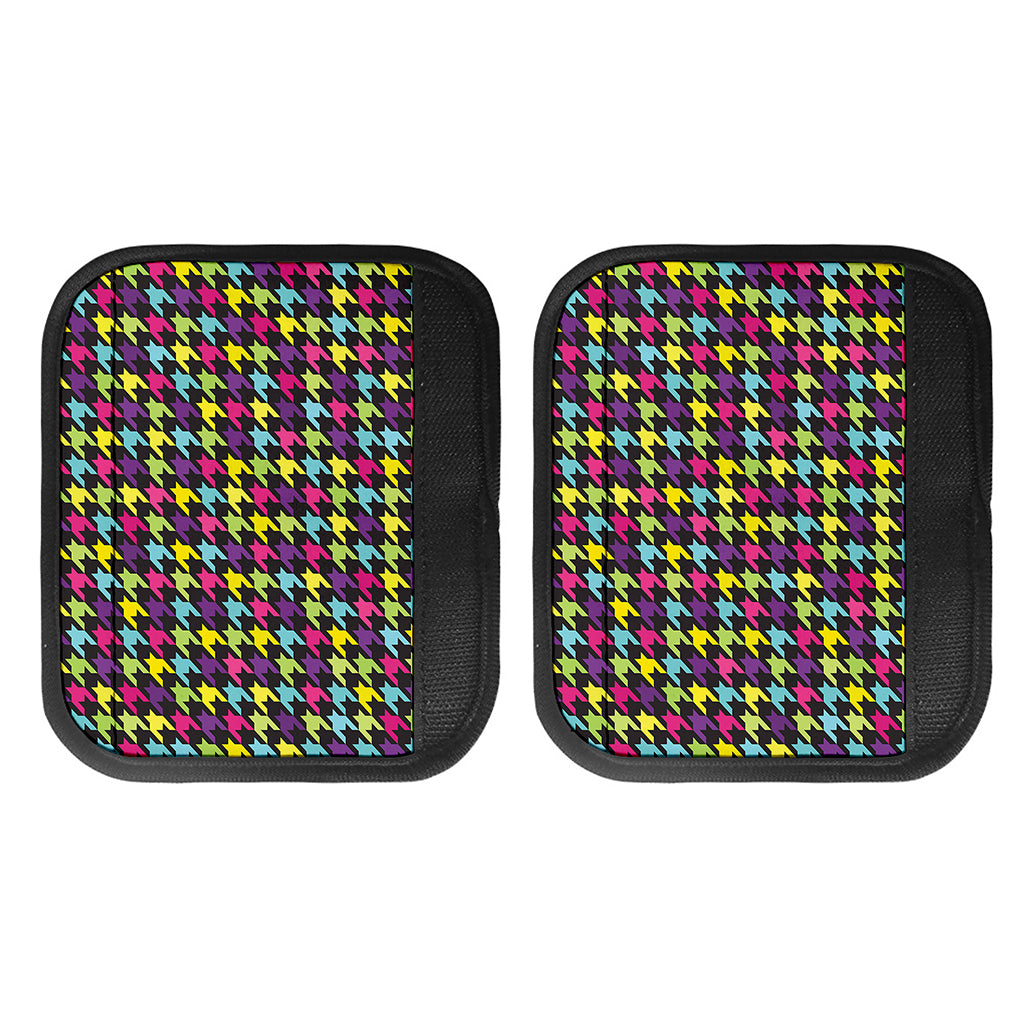 Colorful Houndstooth Pattern Print Handle Covers