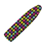 Colorful Houndstooth Pattern Print Ironing Board Cover