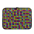 Colorful Houndstooth Pattern Print Laptop Sleeve