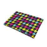 Colorful Houndstooth Pattern Print Pet Cooling Mat Cover