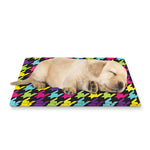 Colorful Houndstooth Pattern Print Pet Cooling Mat Cover